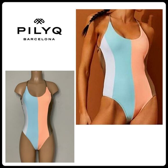 Pilyq stripe one piece. NWT - Picture 2 of 12